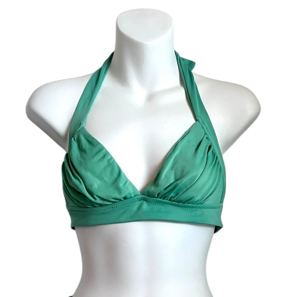 Y2K J Crew Green Halter Bralette
Bikini Swim Top Small
